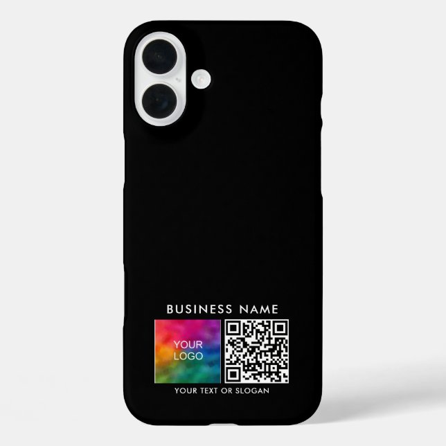 Personalised QR Code Upload Own Business Logo Case-Mate iPhone Case (Back)