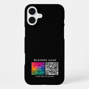Personalised QR Code Upload Own Business Logo iPhone 16 Plus Case