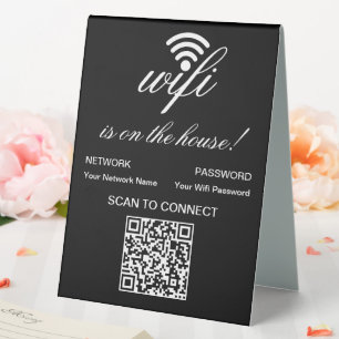Personalised QR Code Wifi Internet Scan to Connect