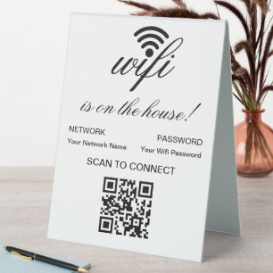 Personalised QR Code Wifi Internet Scan to Connect