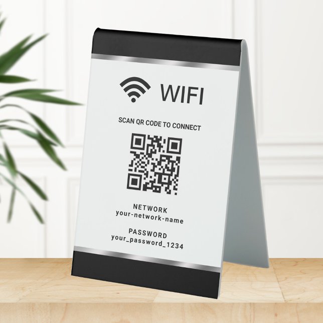 Personalised QR Code Wifi Network and Password (Creator Uploaded)