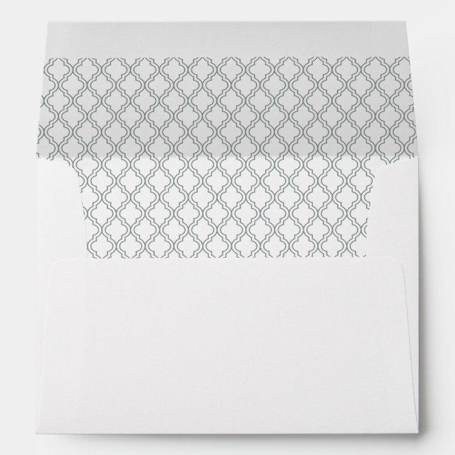 Personalised Quatrefoil Envelope (Back (Bottom))