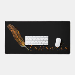 Personalised Quill Pen  Desk Mat