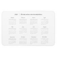 Personalised Quote 2026 Calendar Magent