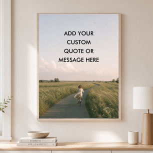 Personalised Quote – Dreamy Childhood Adventure Poster