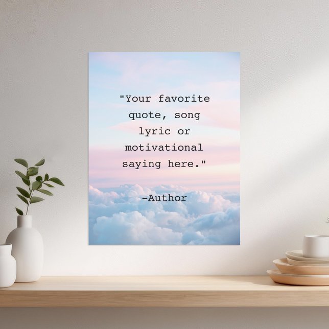 Personalised Quote Poster (Creator Uploaded)