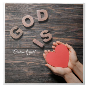 Personalised Quote & Quote Ceramic Tile