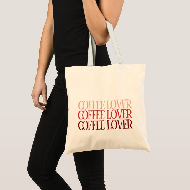 Personalised Quotes Cute Simple Coffee Lover  Tote Bag (Front (Product))