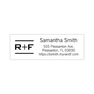 Personalised R+F Address Stamp