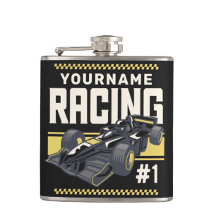 Personalised Racing Team Fast Race Car Driver  Hip Flask