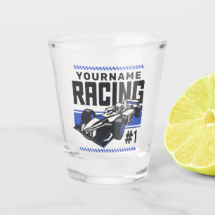Personalised Racing Team Fast Race Car Driver  Shot Glass