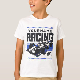 Personalised Racing Team Fast Race Car Driver T-Shirt