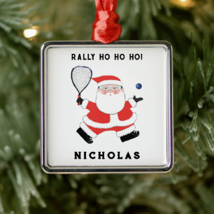 Personalised Racquetball Collectable Metal Ornament