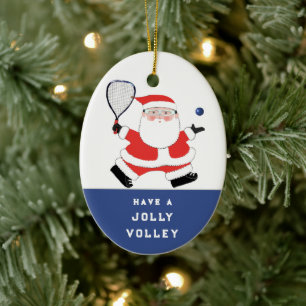 Personalised Racquetball Gifts Ceramic Ornament