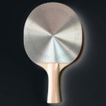 Personalised Radial Metallic Look - Chrome Ping Pong Paddle<br><div class="desc">Feel free to modify the design according to your own preferences. You may change the design location, orientation, background colours and size. Also, you may add your own text, or slogan set its font, location and size, all in order to create the ultimate personal gift for you and your loved...</div>