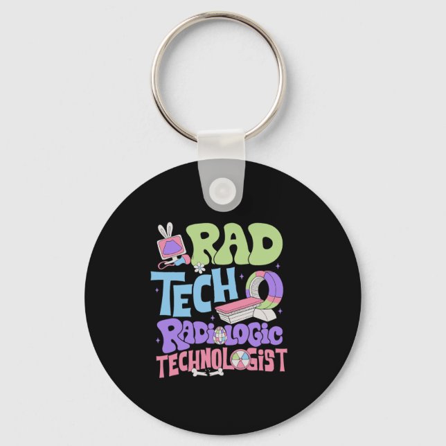 Personalised Radiology Easter Day  Key Ring (Front)