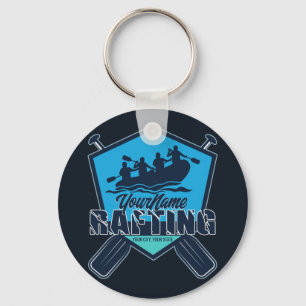 Personalised Rafting Whitewater River Adventure  Key Ring