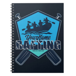 Personalised Rafting Whitewater River Adventure Notebook