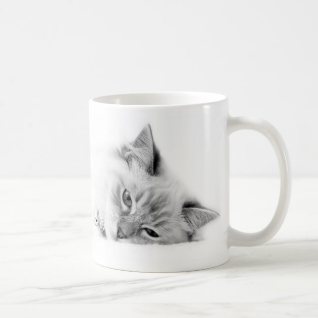 personalised Ragdoll cat mug (Right)
