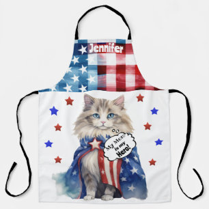 Personalised Ragdoll Cat Mum All-Over Print Apron