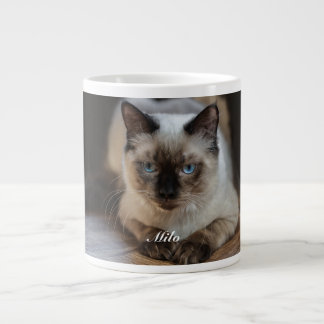 Personalised Ragdoll Cat Photo and Name Large Coffee Mug