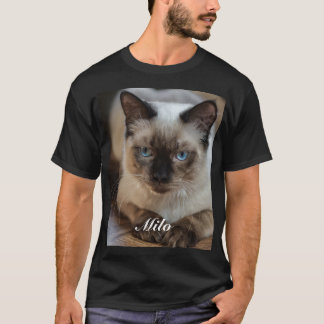 Personalised Ragdoll Cat Photo and Name T-Shirt