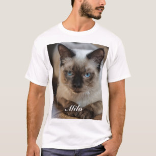 Personalised Ragdoll Cat Photo and Name T-Shirt