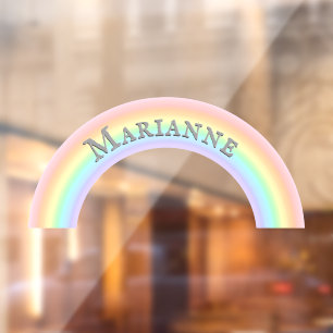 Personalised Rainbow Arch Pastel Colours Kids'