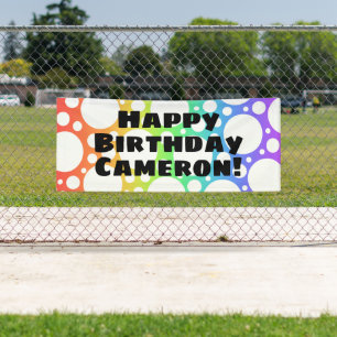 Personalised Rainbow Birthday Banner