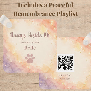 Personalised Rainbow Bridge Keychain with QR Code