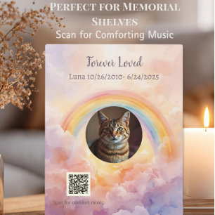 Personalised Rainbow Bridge Musical Memorial Plaque