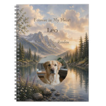 Personalised Rainbow Bridge Pet Memorial Journal