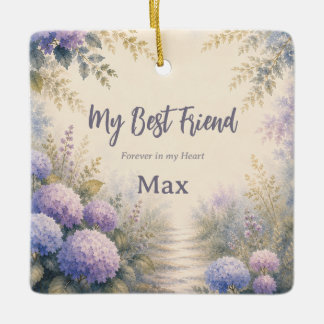 Personalised Rainbow Bridge Pet Memorial Ornament