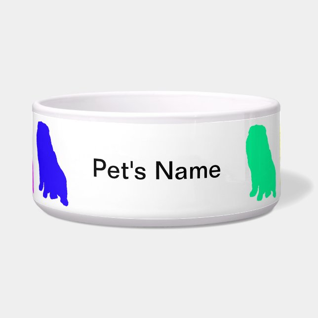 Personalised Rainbow Chow Bowl (Front)