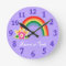 Personalised Rainbow Clock in YOUR COLORS, TEXT