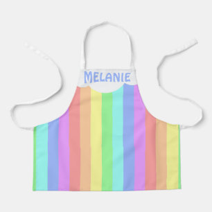 Personalised Rainbow Cloud Colourful Apron