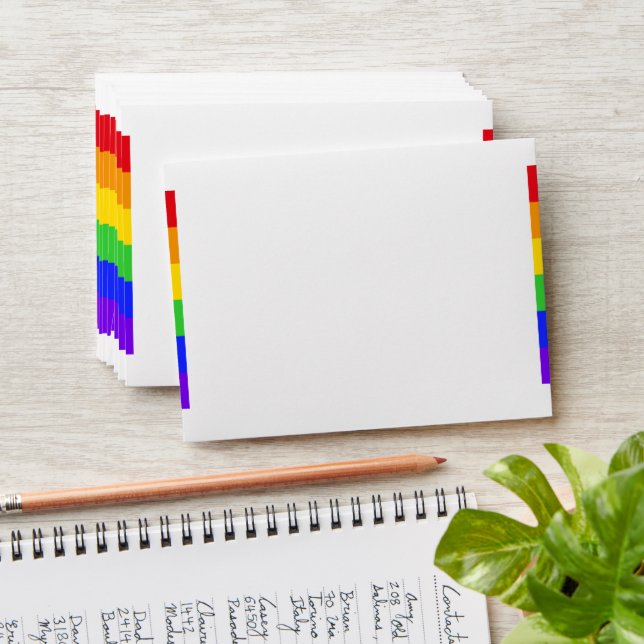 Personalised Rainbow Envelope (Stacked)