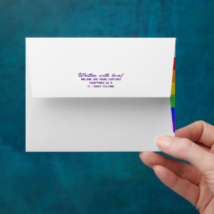 Personalised Rainbow Envelope