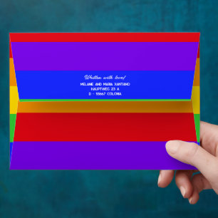 Personalised Rainbow Envelope