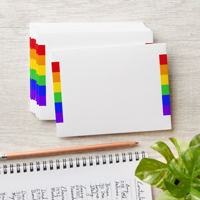 Personalised Rainbow Envelope (Stacked)