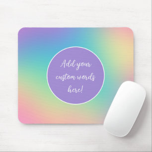 Personalised Rainbow Gradient Mouse Pad