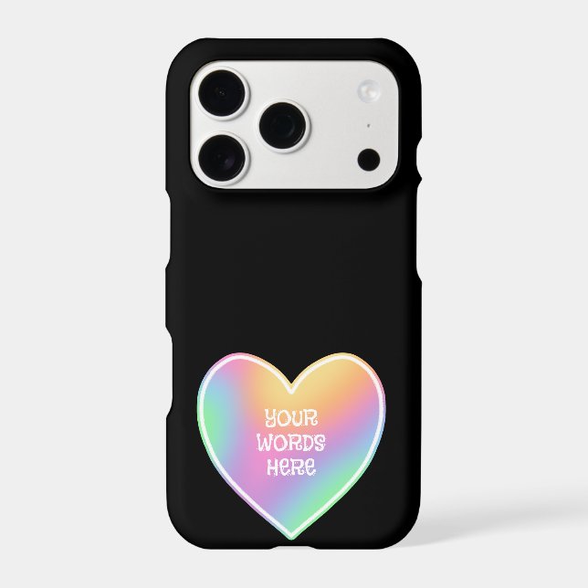 Personalised Rainbow Heart (Back)