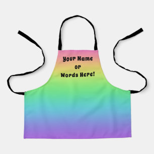 Personalised Rainbow Kids Apron