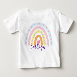 Personalised Rainbow Kids T-Shirt – Custom Name