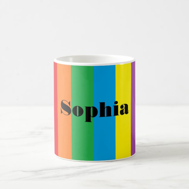 Personalised Rainbow Mug (Center)