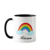 Personalised Rainbow Name Mug | Colourful