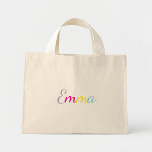 Personalised Rainbow Name Tote Bag