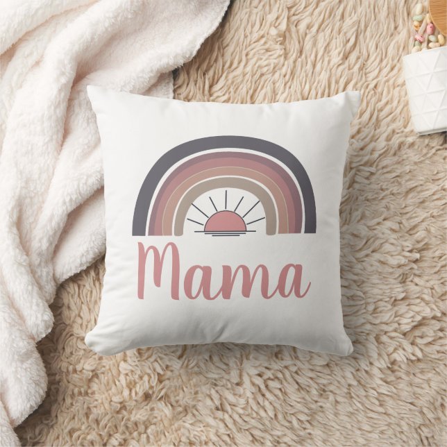 Personalised rainbow sun Mama Cushion (Blanket)