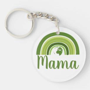 Personalised rainbow sun Mama Keychain