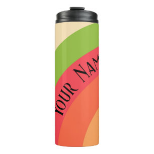 Personalised Rainbow Thermal Tumbler